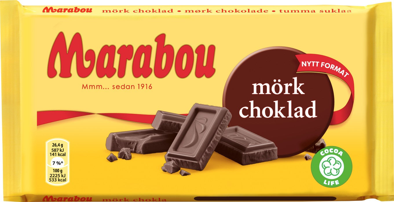 Marabou Mörk Choklad 185G