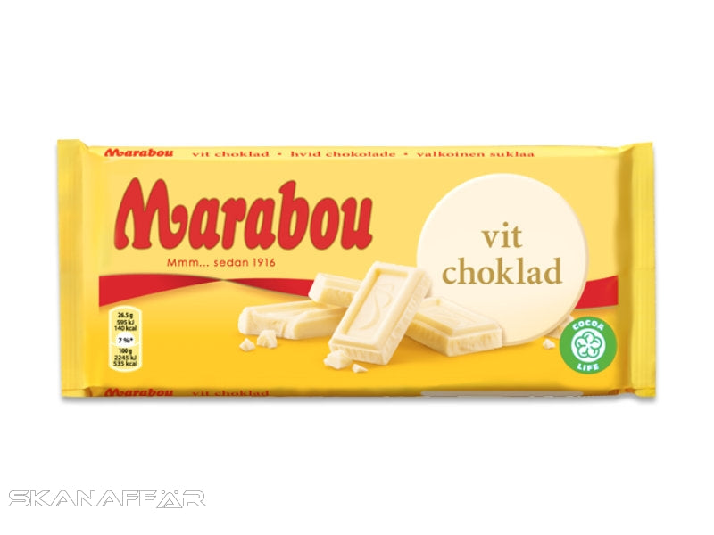 Marabou Vit Choklad 185G