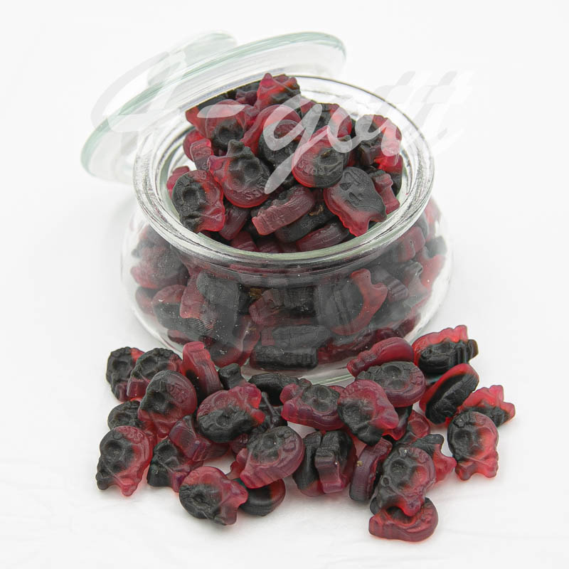 Miniskalle Hallon/Lakrits