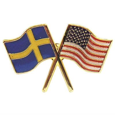 PIN SVERIGE/USA Flaggor