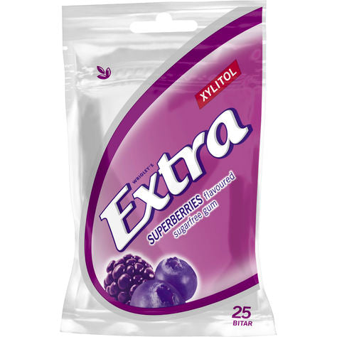 WRIGLEYS EXTRA TUGGUMMI SUPERBERRIES