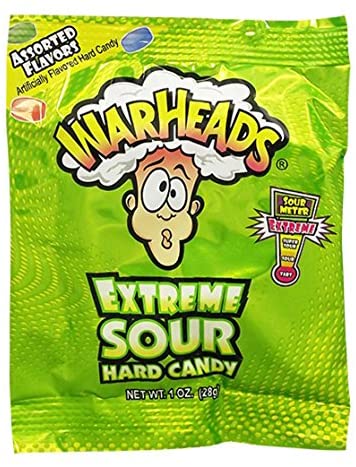 WARHEADS EXTREME SOUR HARD 