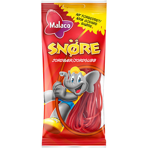 Malaco Snöre Jordgubb