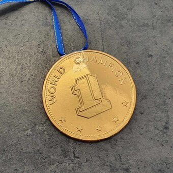Guldmedalj Choklad Blått rep 23g