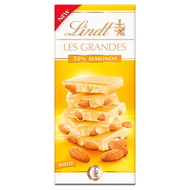 Lindt Les Grandes White 32% Almonds