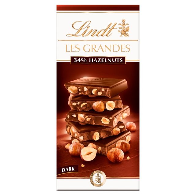Lindt Les Grandes Dark 34% Hazelnut 