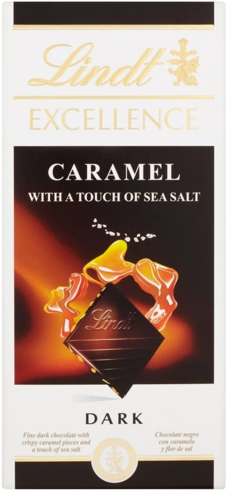 lindt EXCELLENCE CARAMEL WITH A TOUCH OF SEA SALT DARK