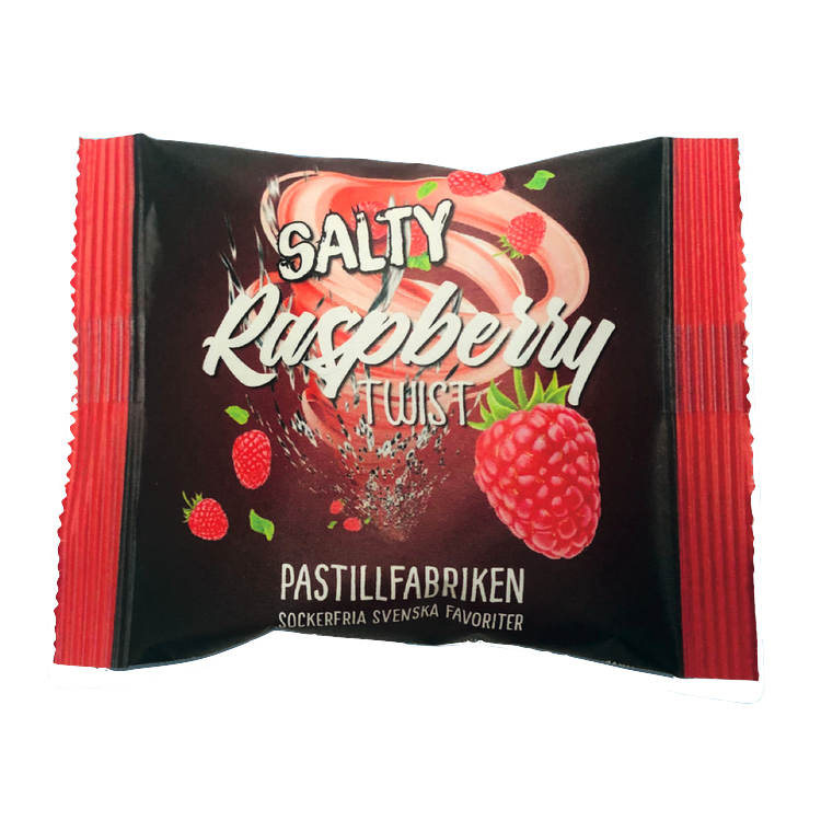 Pastillfabriken Salty Raspberry Twist Påse