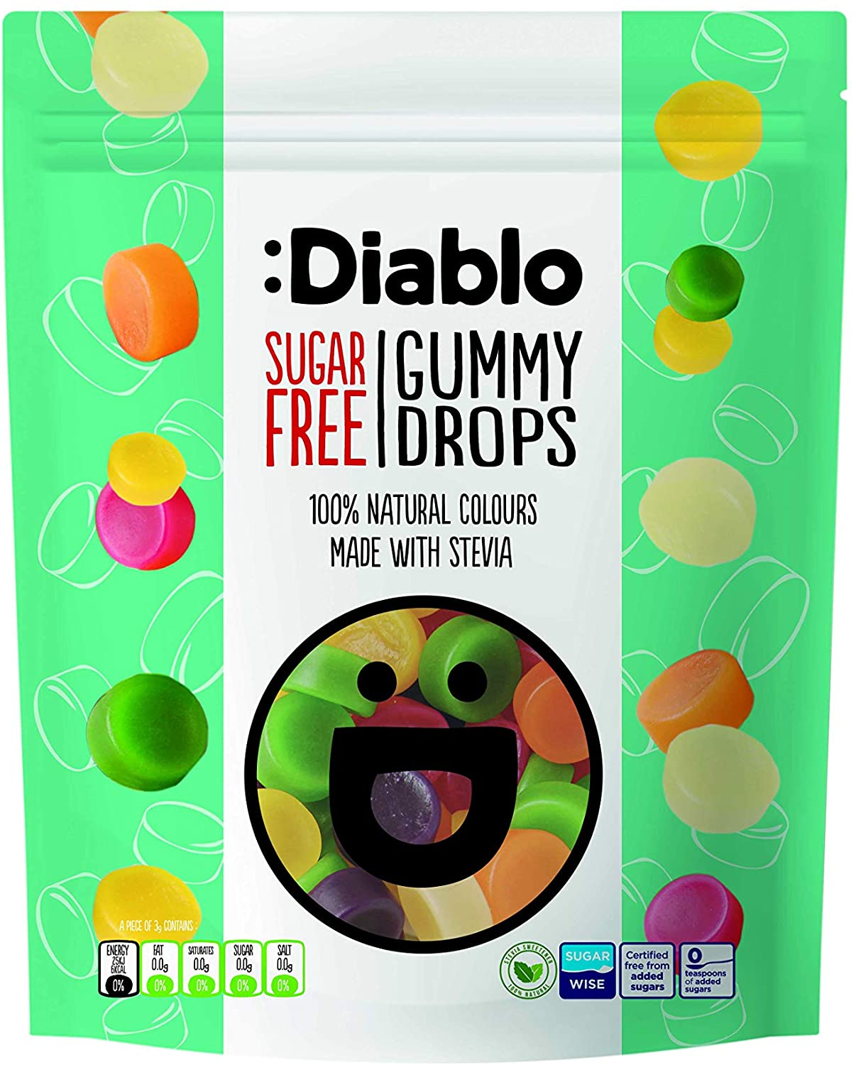 Sugar Free Gummy Drops 75g