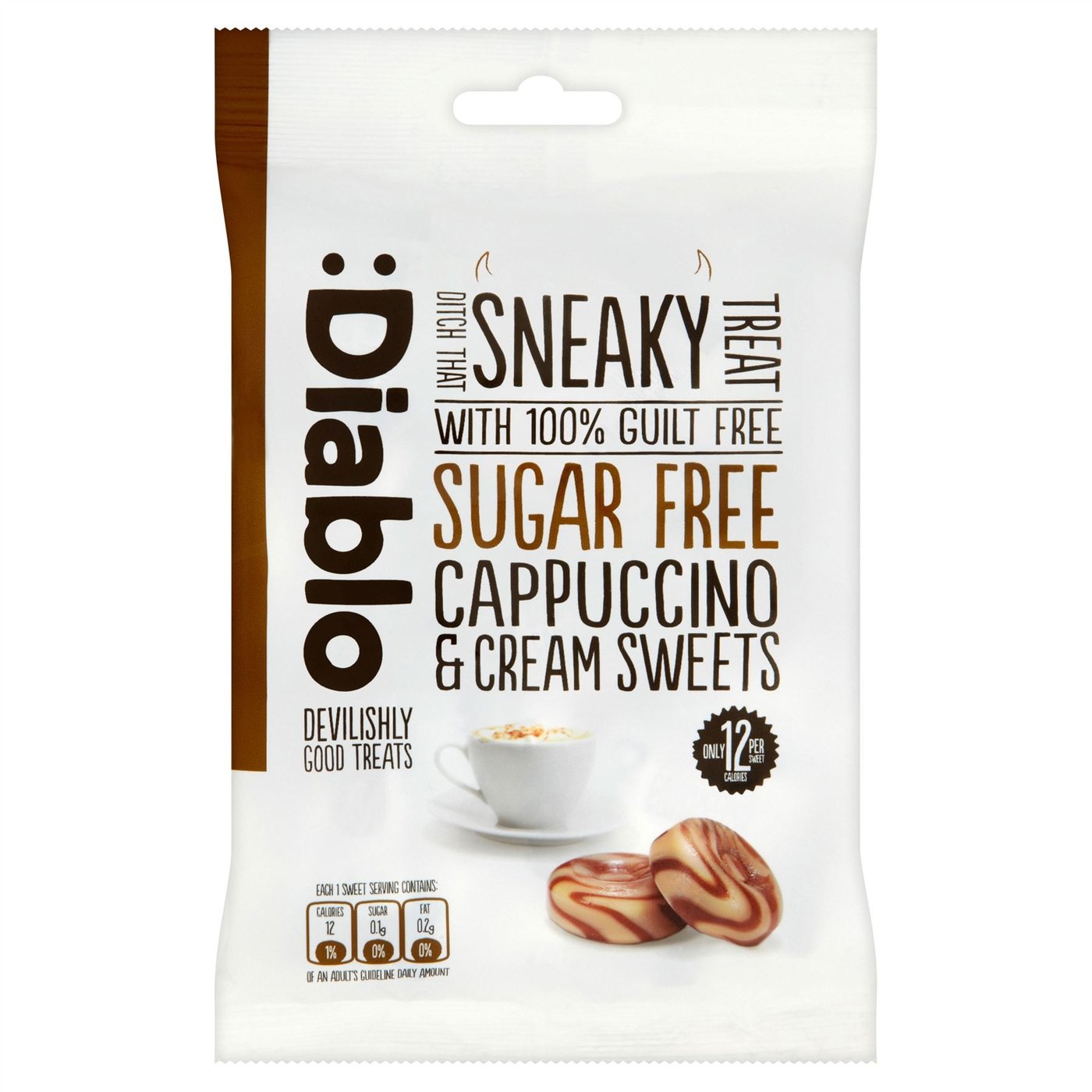 Sugar Free Cappuccino & Cream Sweets 75g