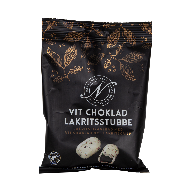 NARR CHOCOLATE - VIT CHOKLAD LAKRITSSTUBBE