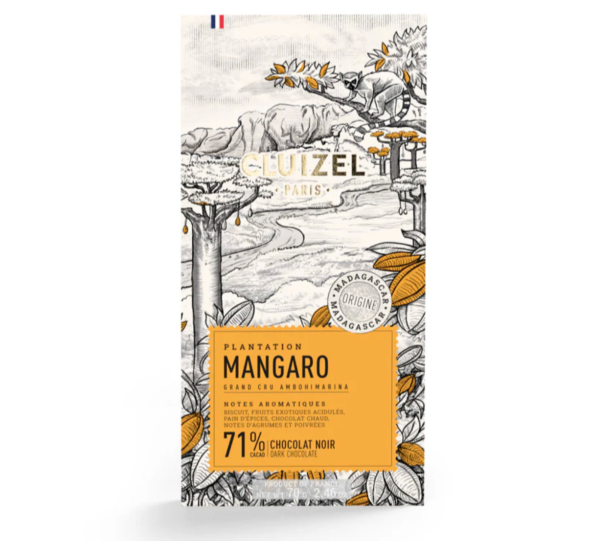 Michel Cluizel Mangaro 71% Mörk Choklad 70g