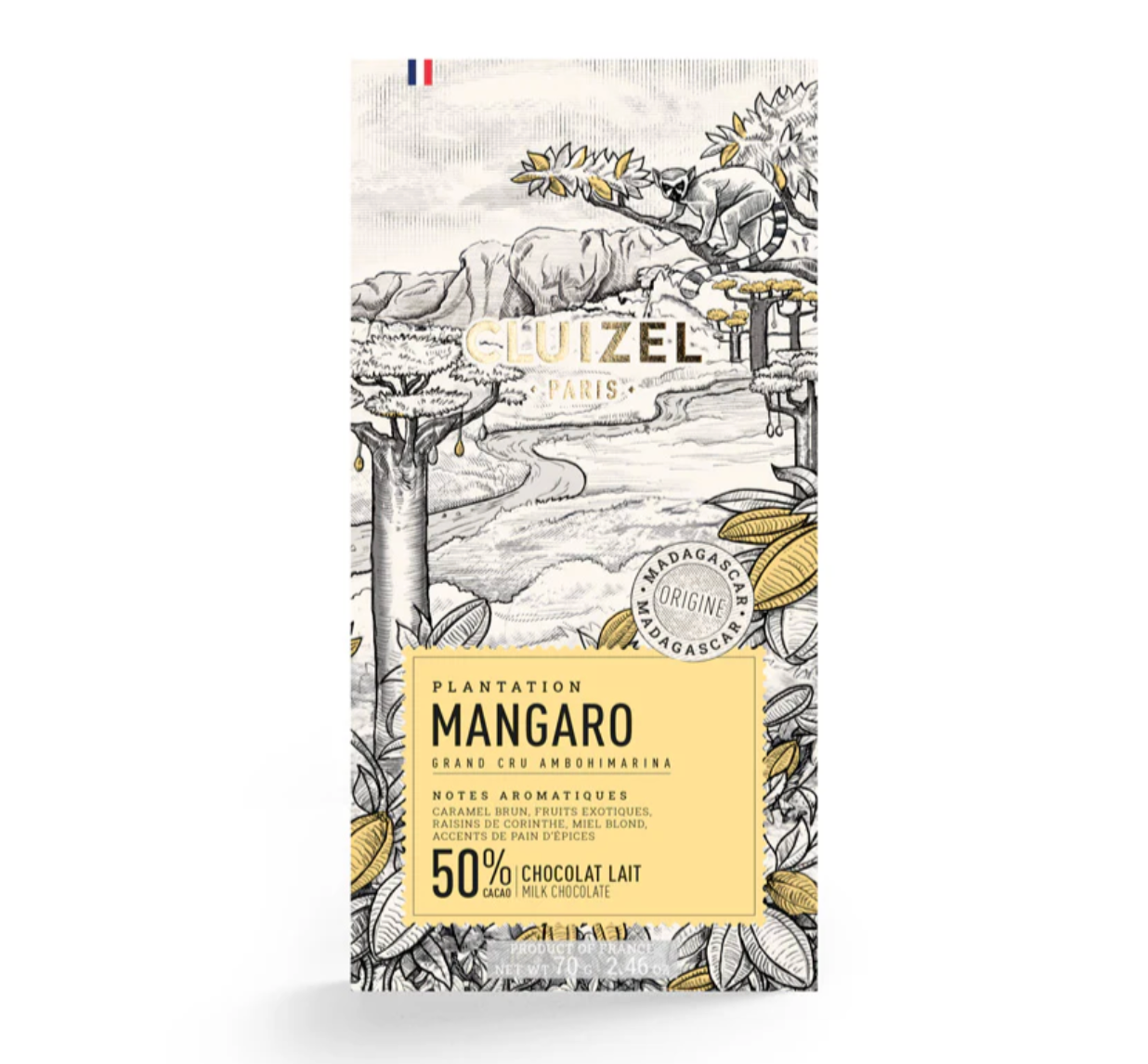 Michel Cluizel Mangaro Lait 50% Mjölkchoklad 70g