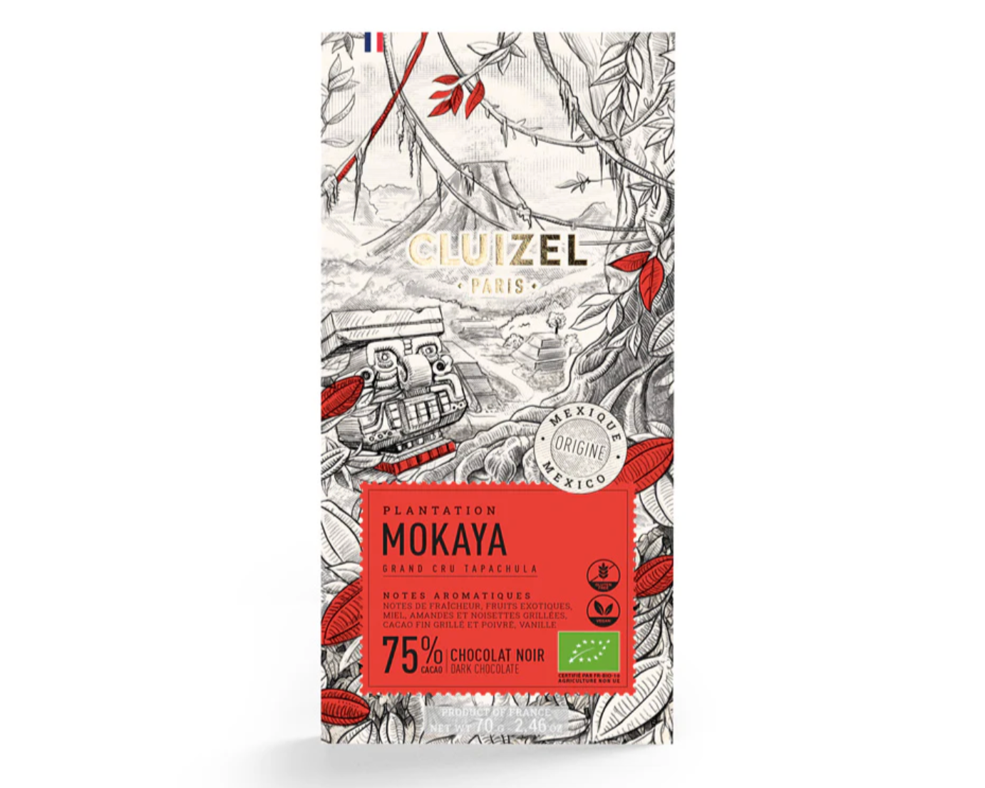 Michel Cluizel Mokaya 75% Mörk Choklad EKO 70g