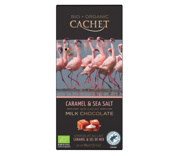 CACHET Mjölkchoklad med karamell & havssalt 100g